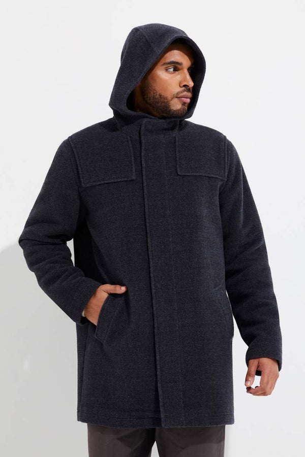 Yared Alpaca Coat — grey alpaca by Kuna
