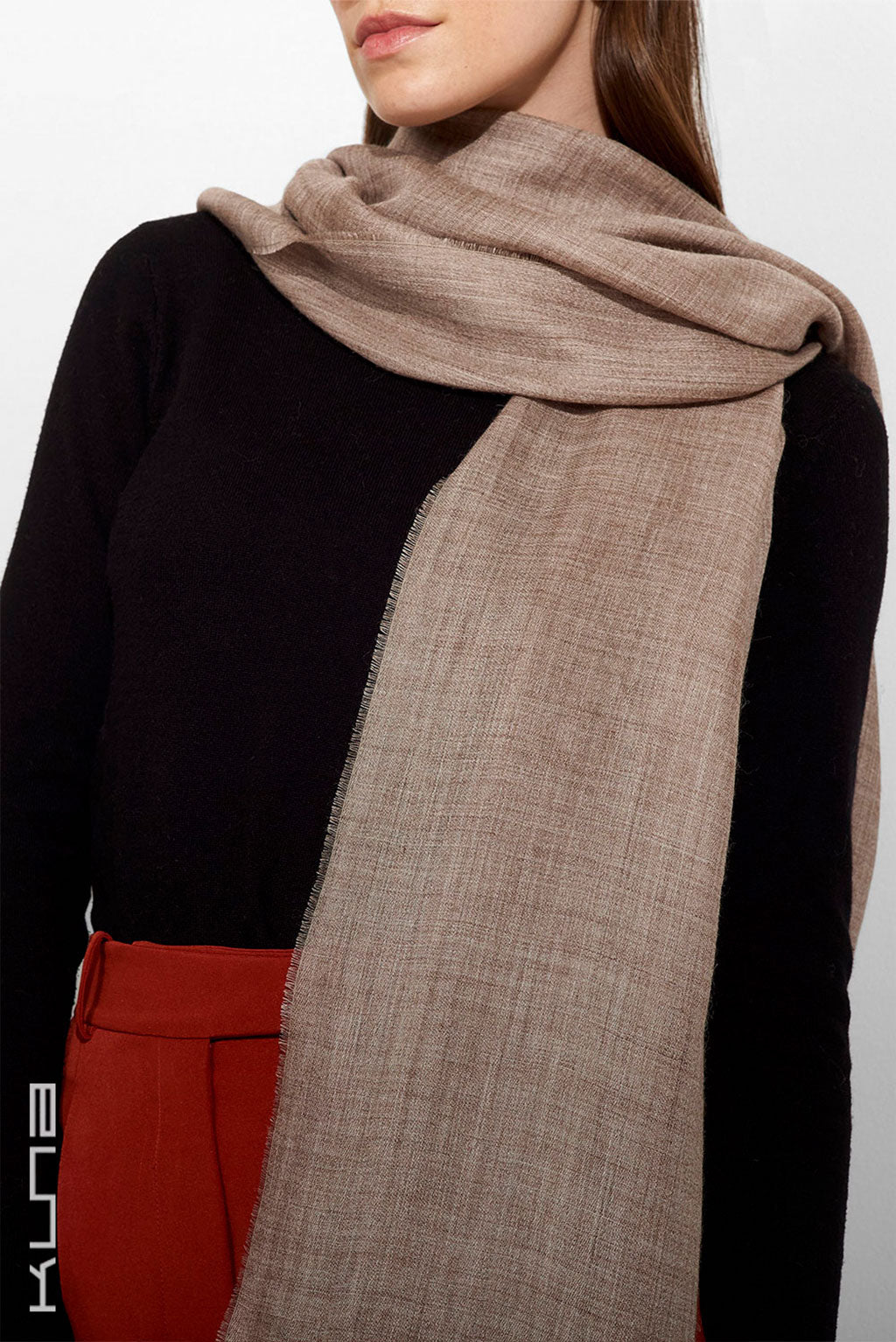 Teaberry Baby Alpaca & Silk Shawl