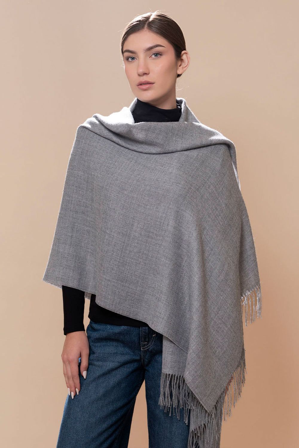 Unicolor Classic Baby Alpaca Wrap/Scarf