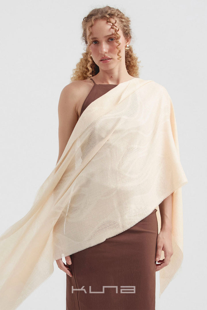 Canvas Baby Alpaca & Silk Shawl