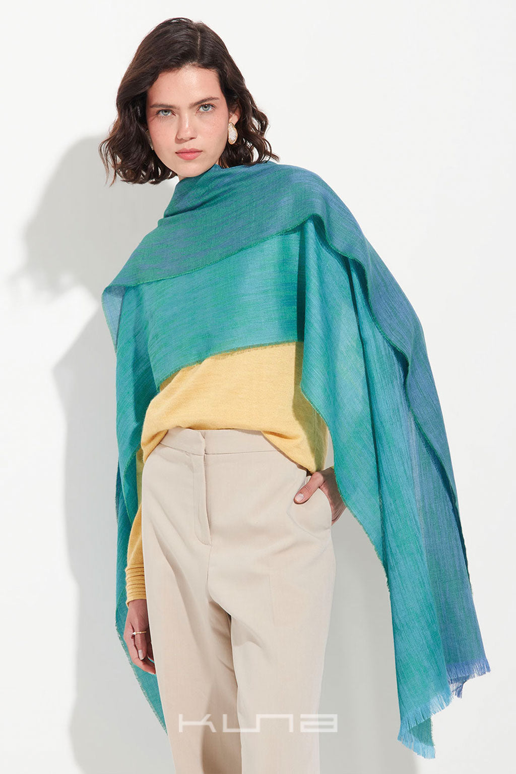 Zankov Baby Alpaca & Silk Shawl