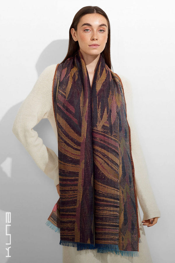 Zubi Baby Alpaca & Silk Wrap/Scarf — Rosado — pink baby alpaca by Kuna