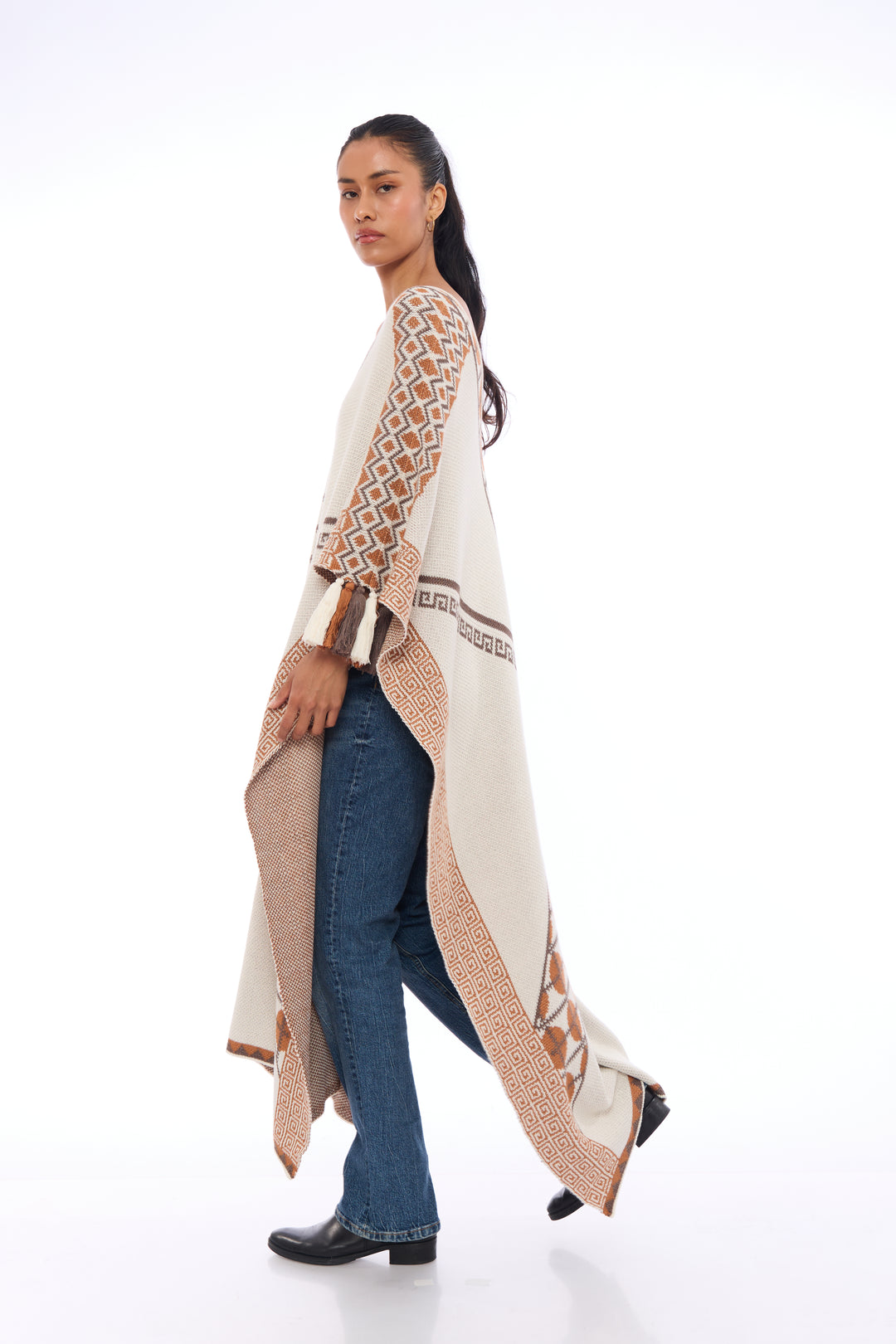 Andes Long Baby Alpaca Poncho