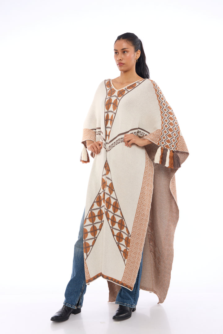 Andes Long Baby Alpaca Poncho