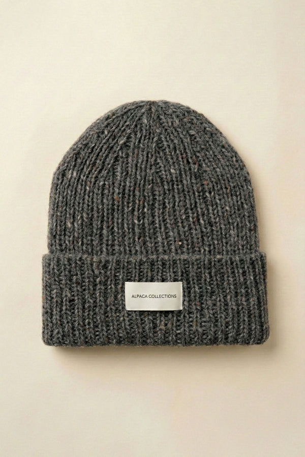 Hope Baby Alpaca Hat — Grey — grey baby alpaca by Alpaca Collections