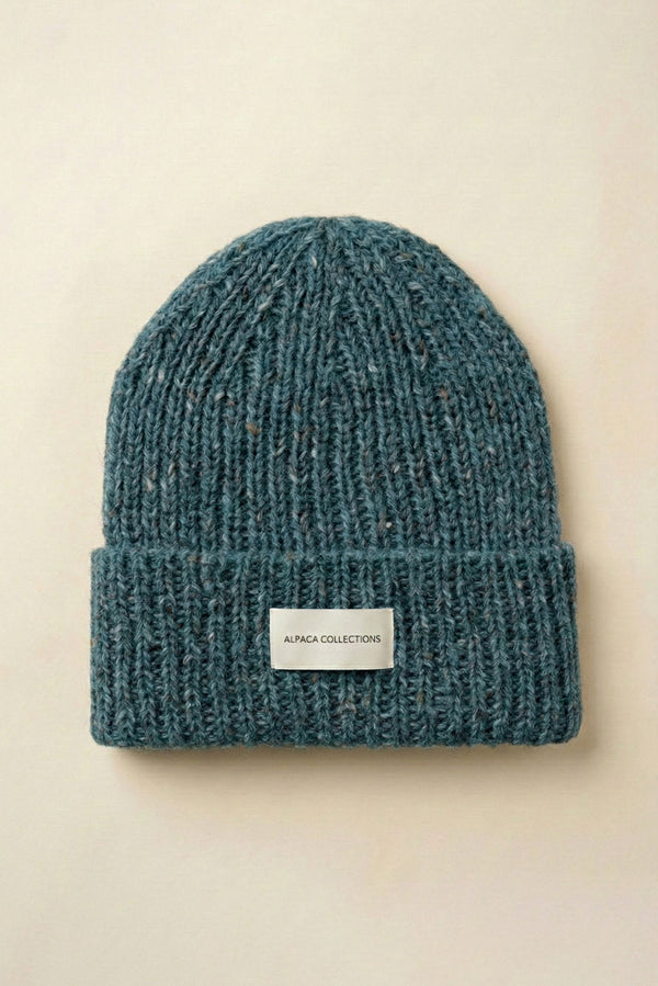 Hope Baby Alpaca Hat — Teal — teal baby alpaca by Alpaca Collections