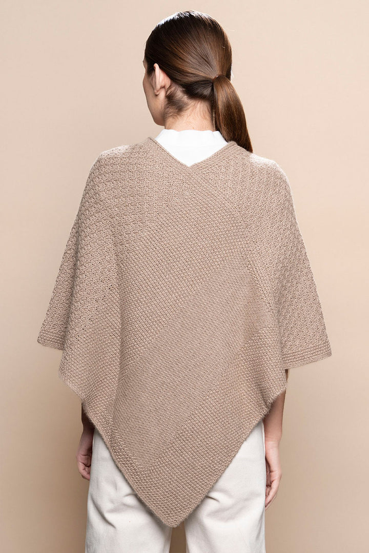 Textured Baby Alpaca Poncho