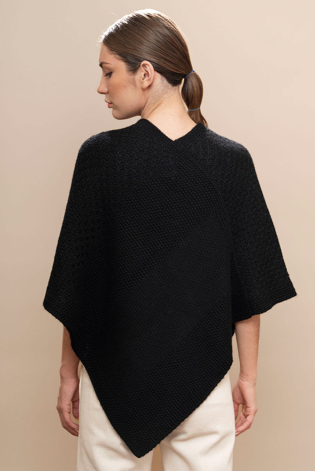 Textured Baby Alpaca Poncho