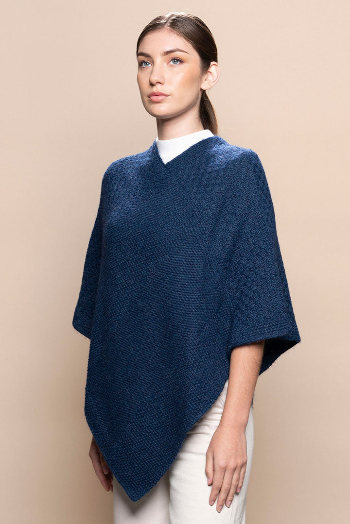 Textured Baby Alpaca Poncho