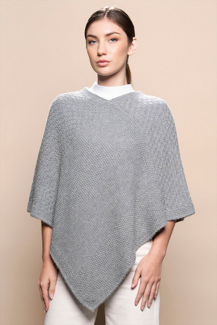 Textured Baby Alpaca Poncho