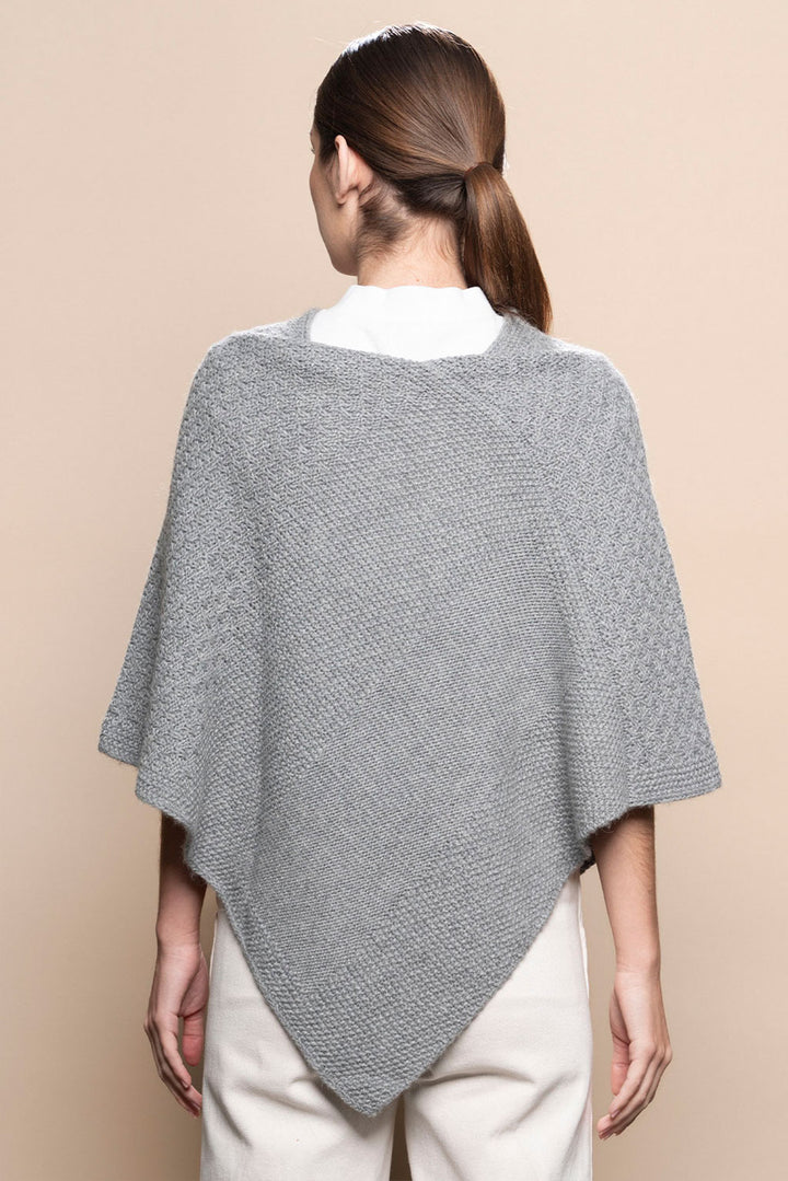 Textured Baby Alpaca Poncho
