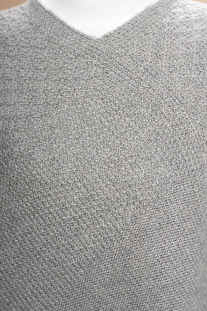 Textured Baby Alpaca Poncho