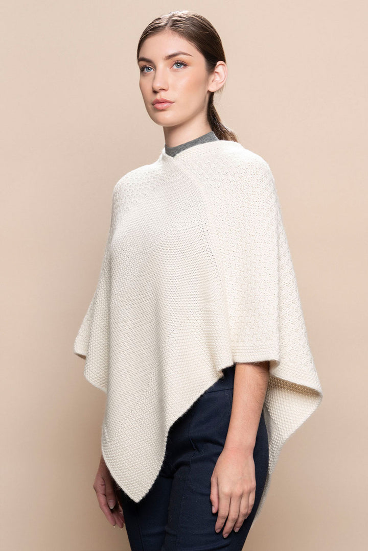 Textured Baby Alpaca Poncho