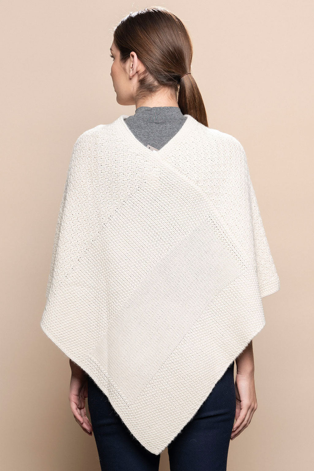 Textured Baby Alpaca Poncho