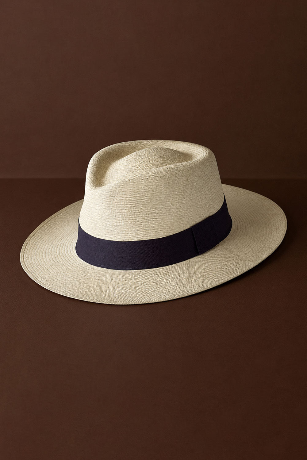 Montecristi Panama Hat Modern Fedora Style Super Fine Weave
