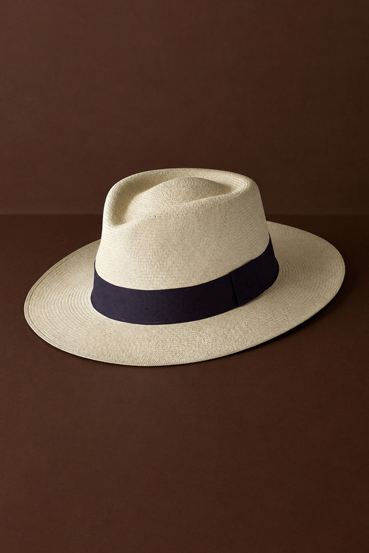 Montecristi Panama Hat Modern Fedora Style Extra Fine Weave