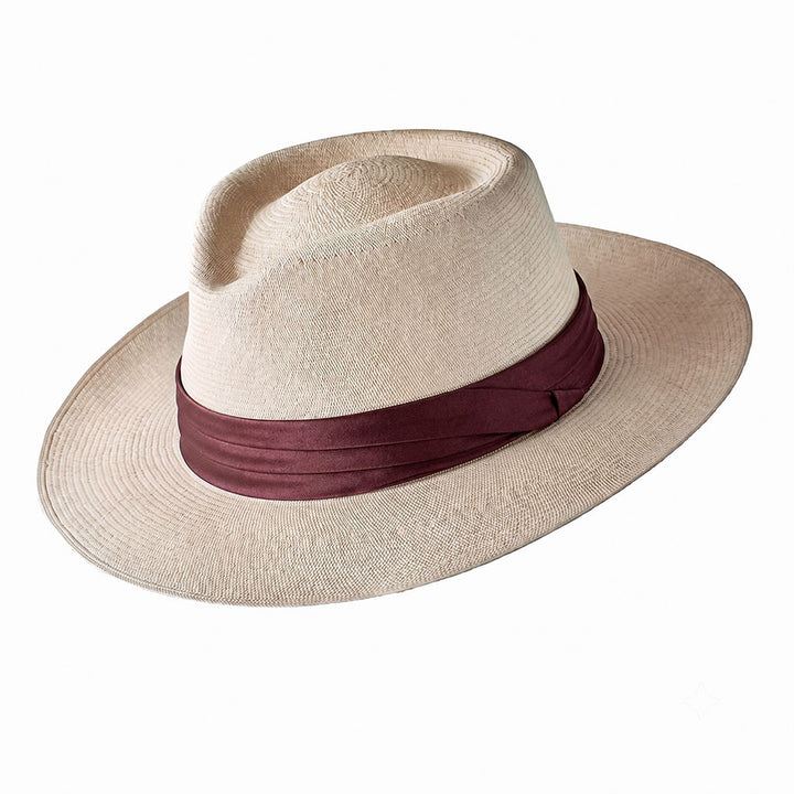 Montecristi Panama Hat Modern Fedora Style Supreme Weave