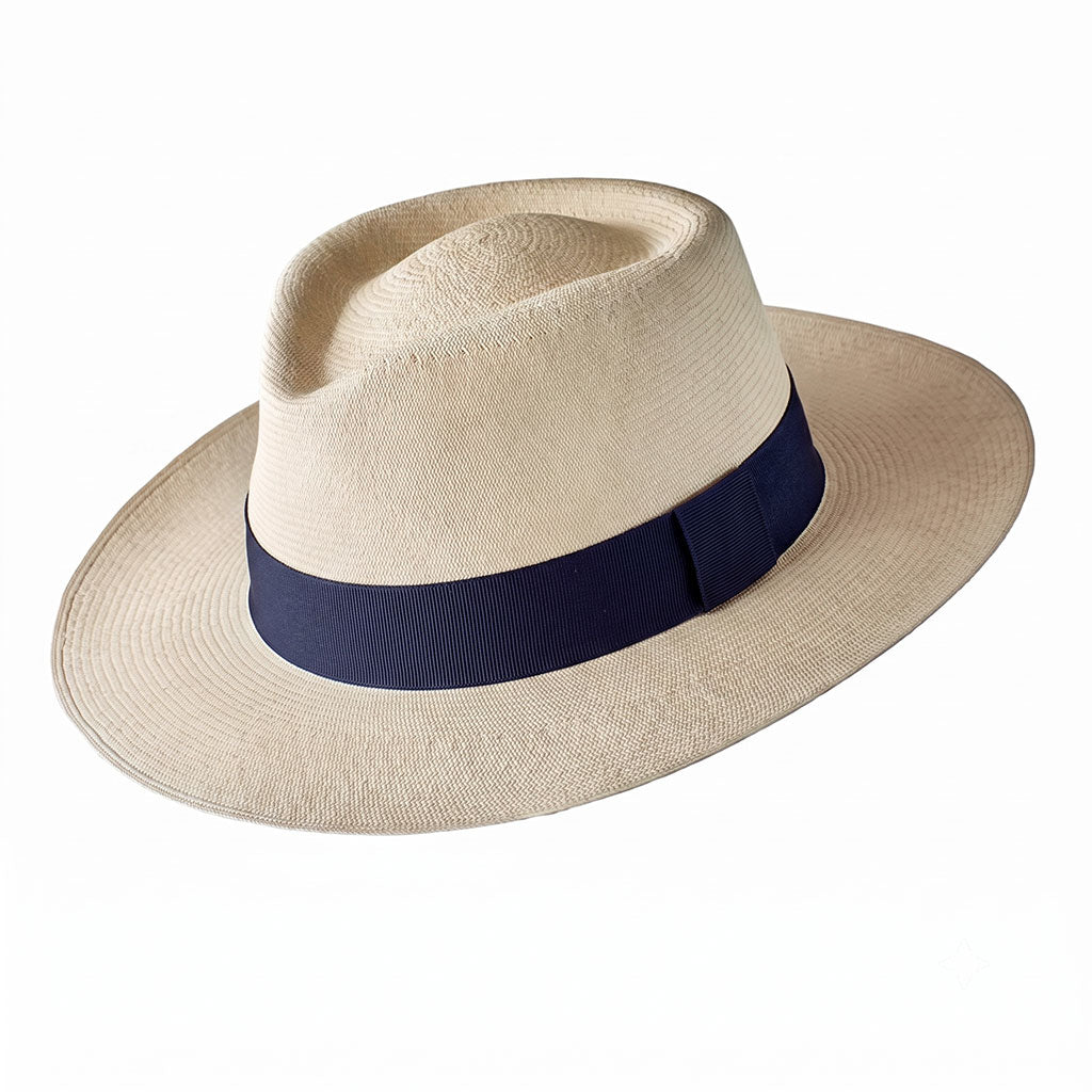 Montecristi Panama Hat Modern Fedora Style Fine Weave