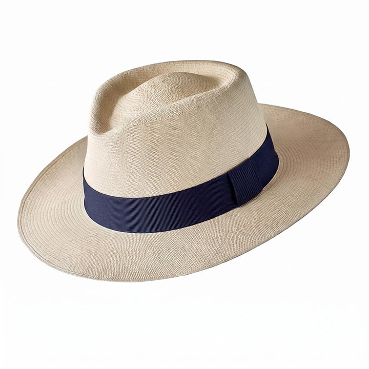 Montecristi Panama Hat Modern Fedora Style Super Fine Weave