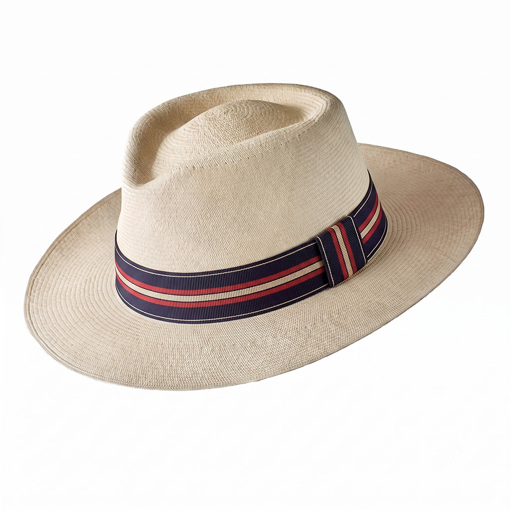 Montecristi Panama Hat Modern Fedora Style Fine Fine Weave