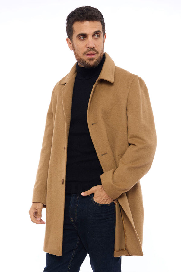 James Baby Alpaca Coat — Camel — camel baby alpaca by Alpaca Collections