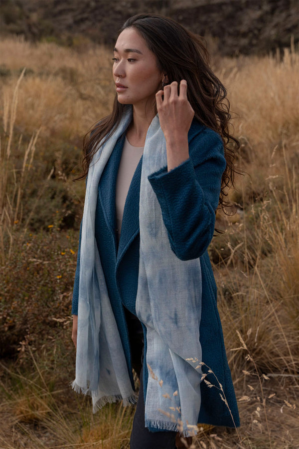 Kate Royal Alpaca Wrap/Scarf — Baby Blue — baby blue royal alpaca by Alpaca Collections