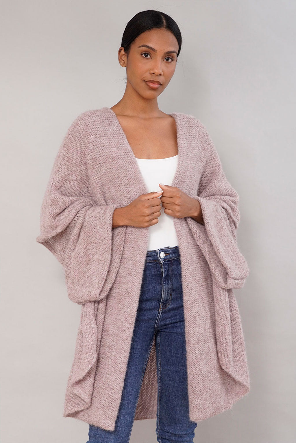 Leia Handknit Alpaca Cardigan / Coat