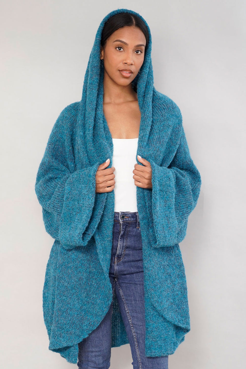 Leia Handknit Alpaca Cardigan / Coat