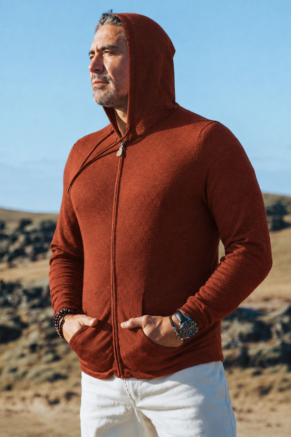 Leichter Hoodie aus Babyalpaka