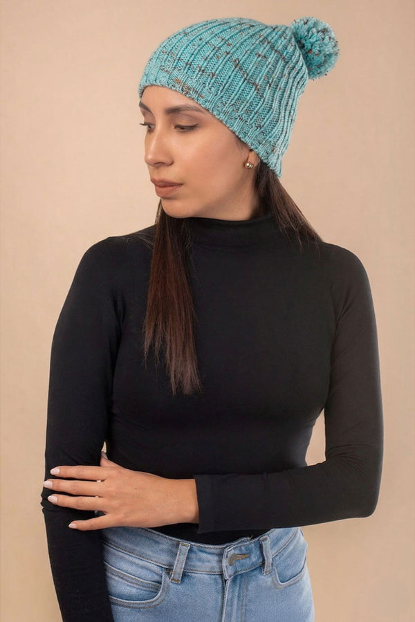 Linda Baby Alpaca Hat — baby blue baby alpaca by Alpaca Collections