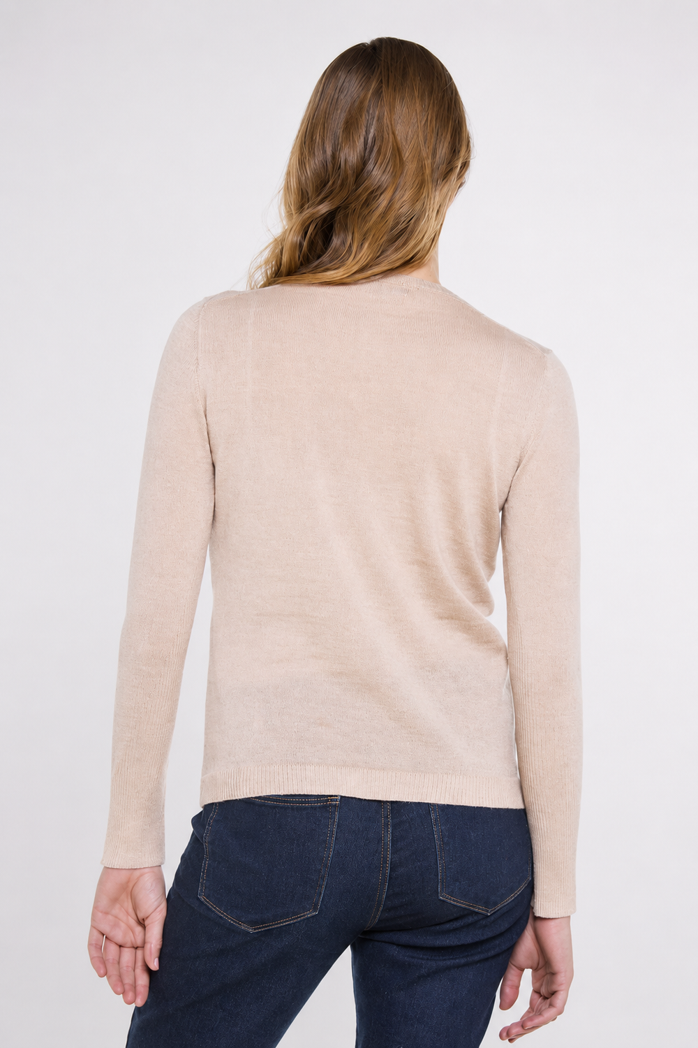 Briana Leichter Cashllama-Pullover mit Rundhalsausschnitt