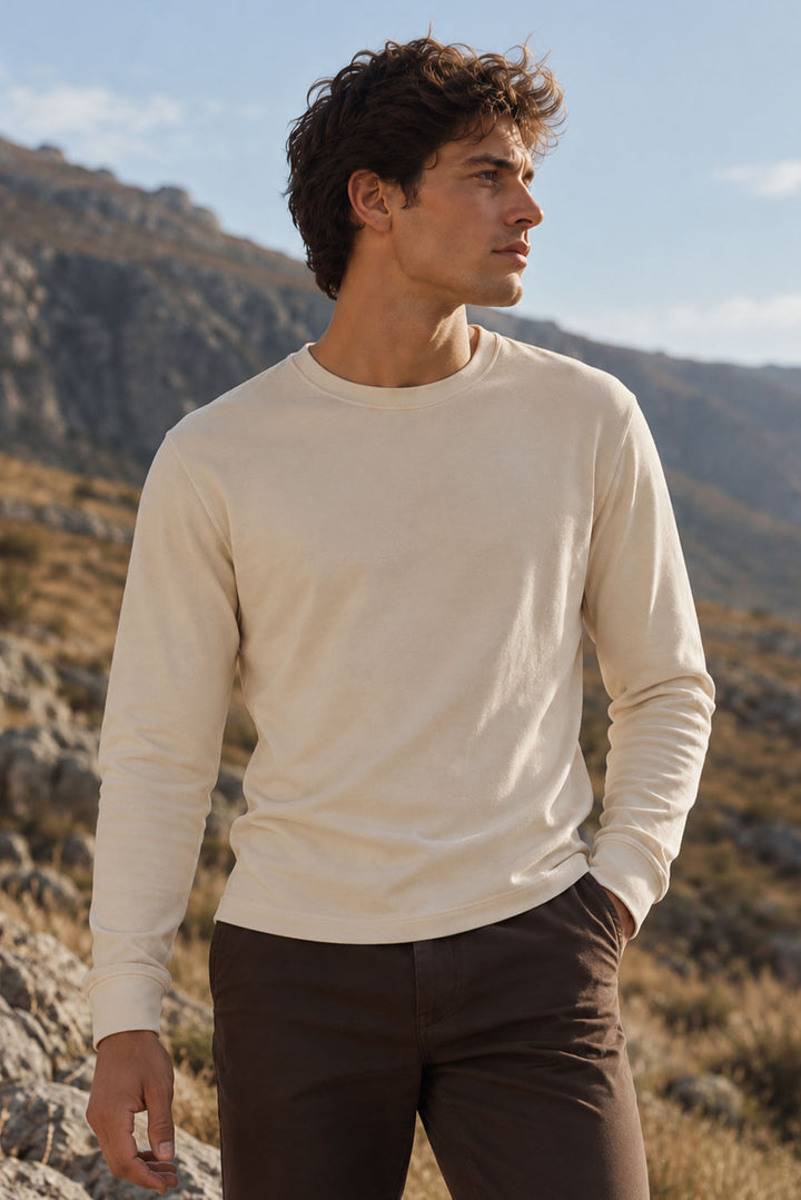 Men’s Long Sleeve Pima Cotton T-Shirt