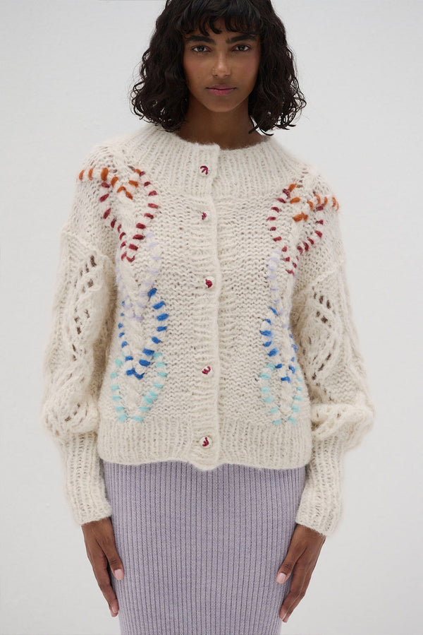 Lulu Alpaca Cardigan — multicolor alpaca by Ayni