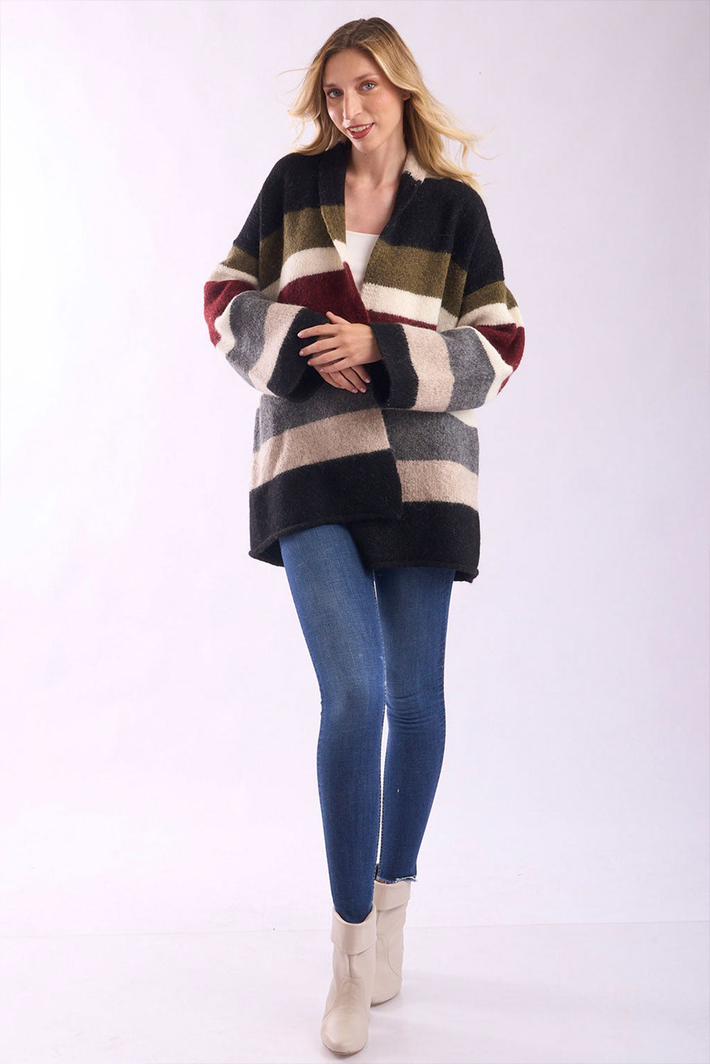 Mabel Long Alpaca Cardigan