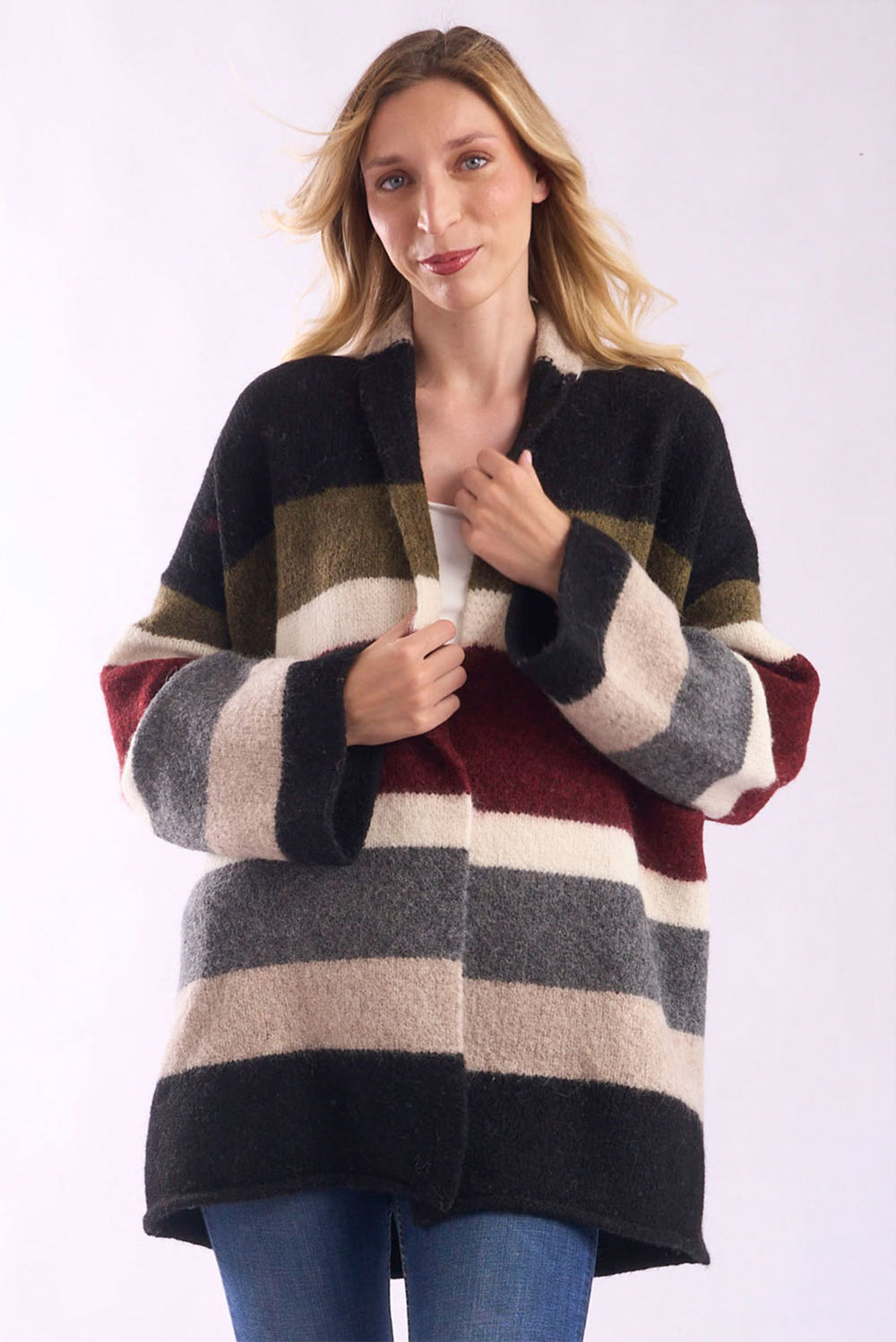 Mabel Long Alpaca Cardigan