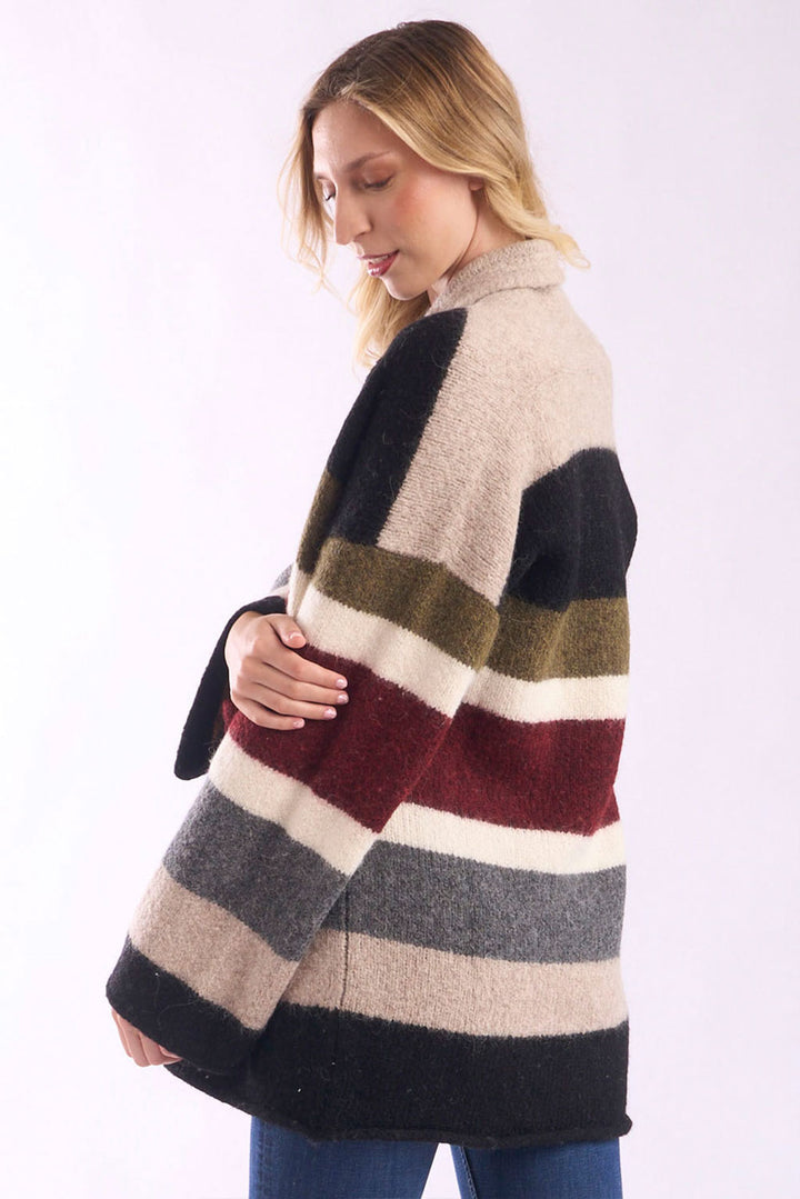Mabel Long Alpaca Cardigan