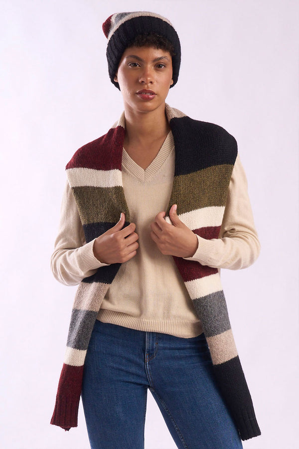 Mabel Alpaca Scarf — multicolor alpaca by Alpaca Collections