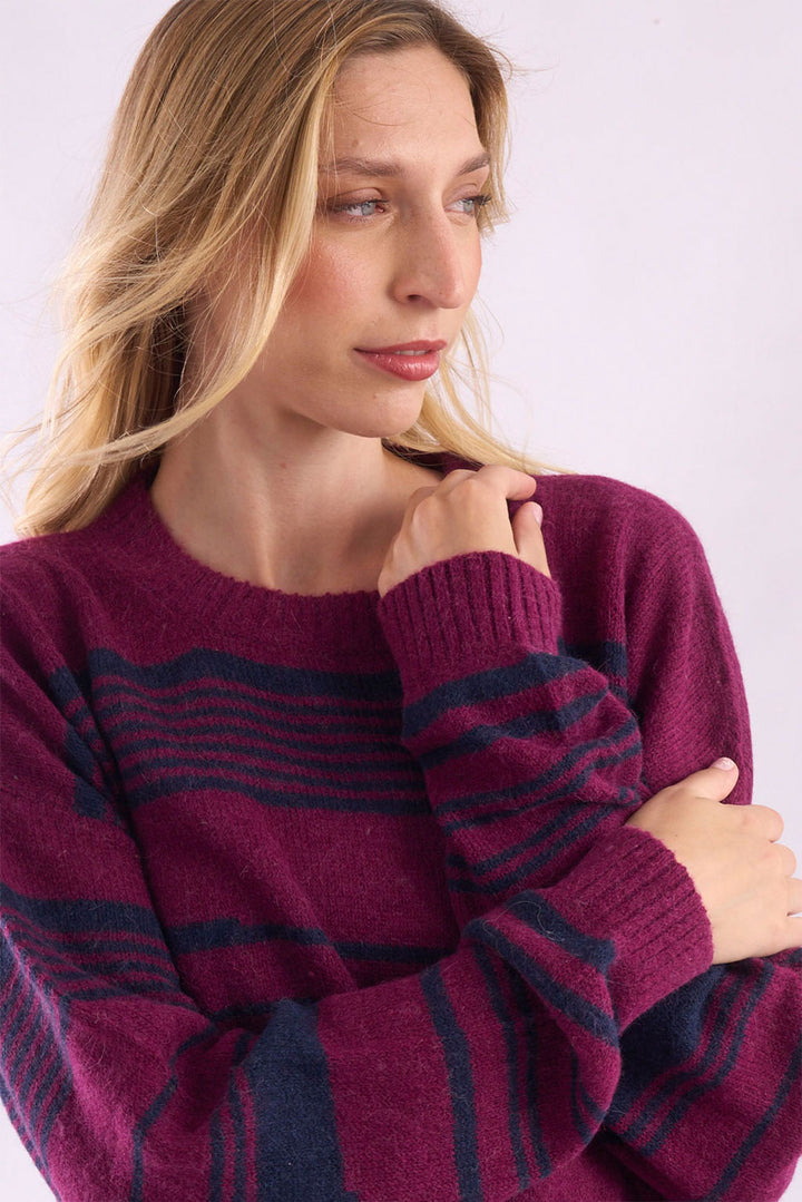 Marissa Crew-Neck Baby Alpaca Sweater