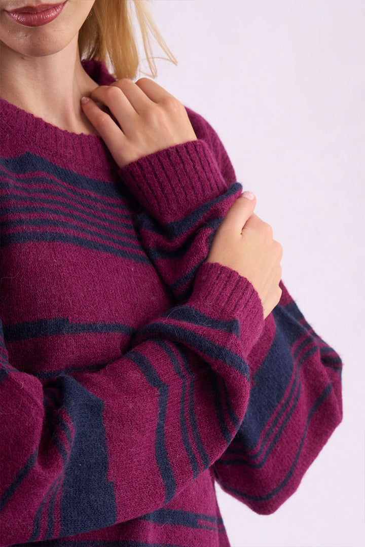 Marissa Crew-Neck Baby Alpaca Sweater