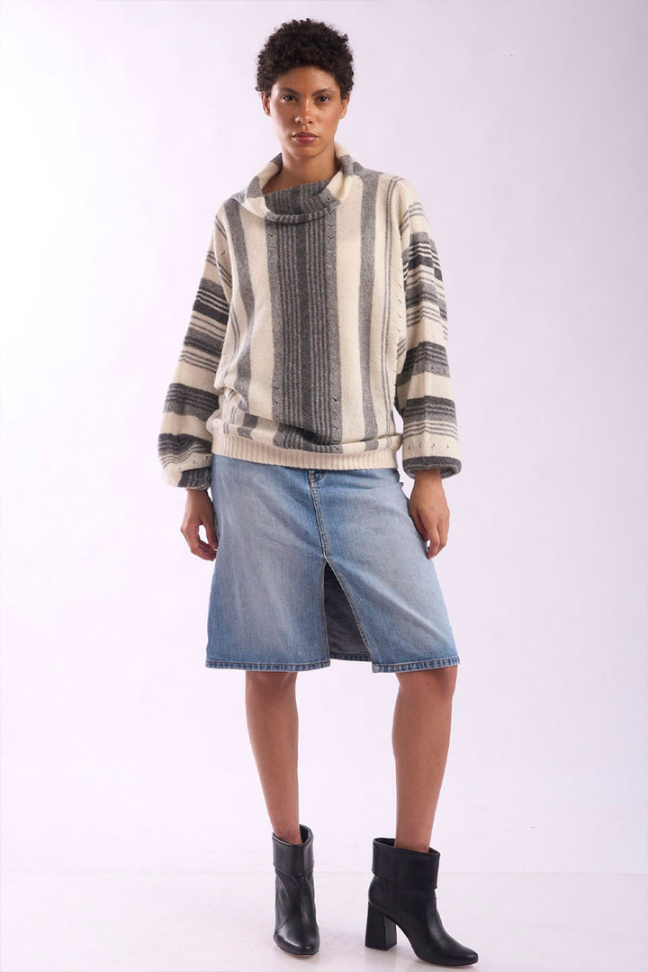 Maxine Turtle Neck Baby Alpaca Sweater