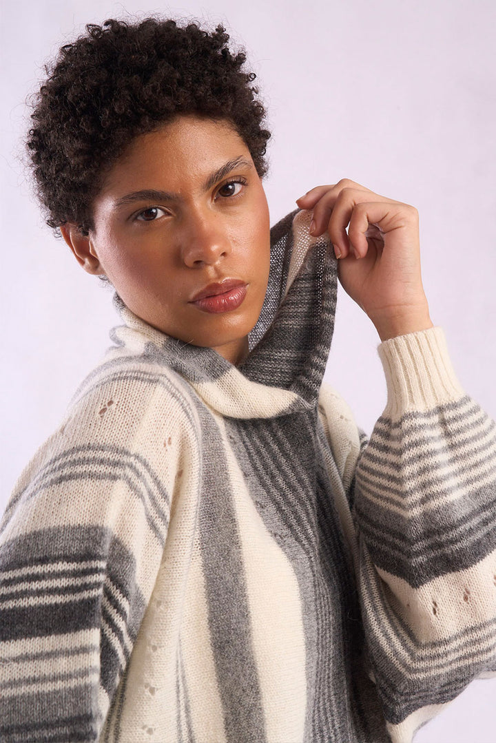 Maxine Turtle Neck Baby Alpaca Sweater