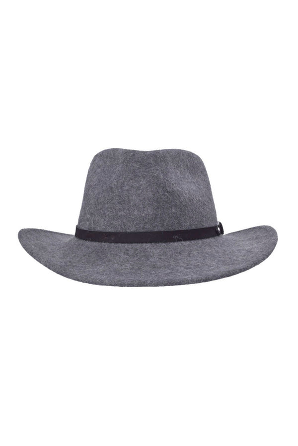 Melbourne Alpaca Hat — Melange Grey — melange grey alpaca by Bigalli