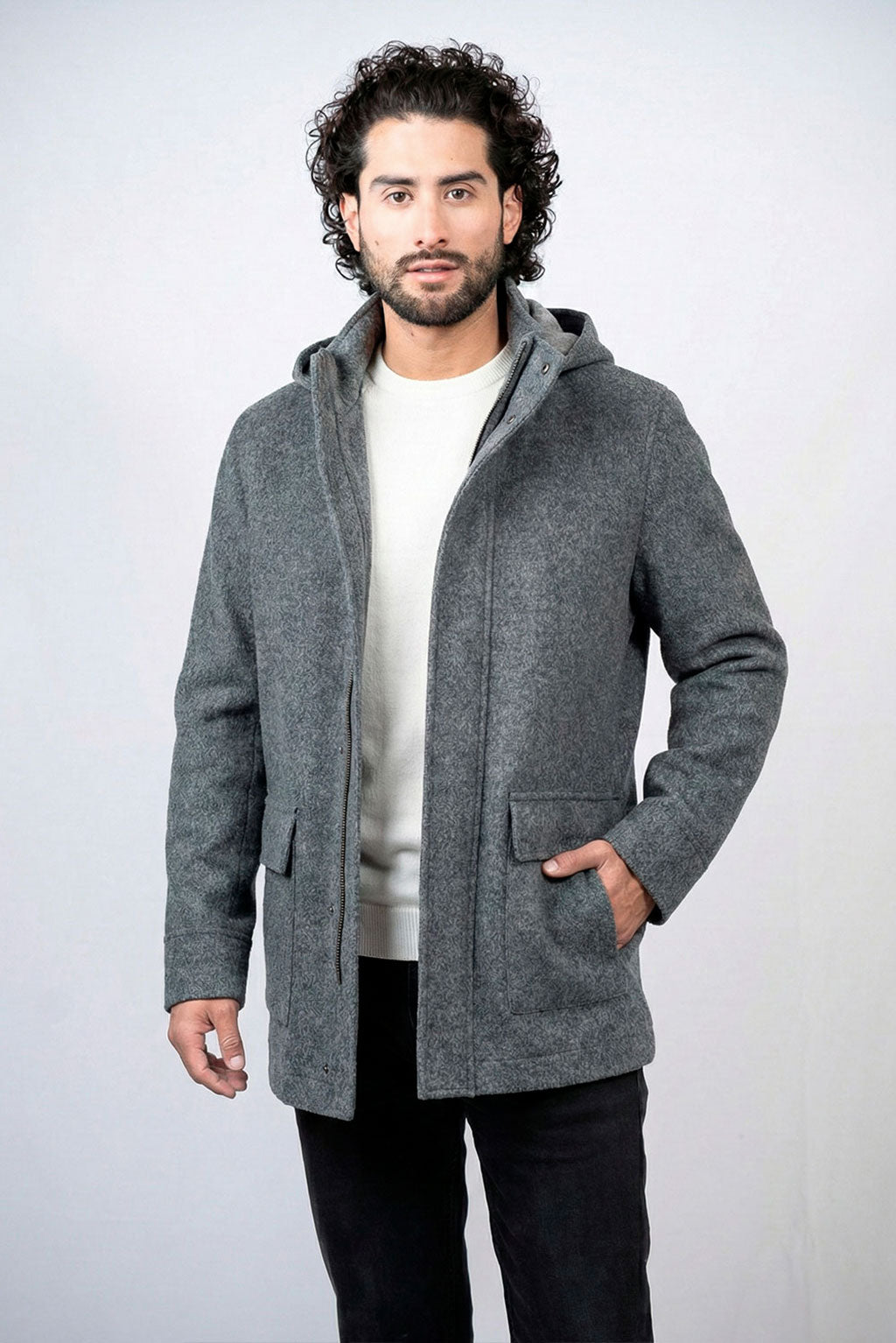 Men's Hooded Baby Alpaca Jacket – Alpaca Collections