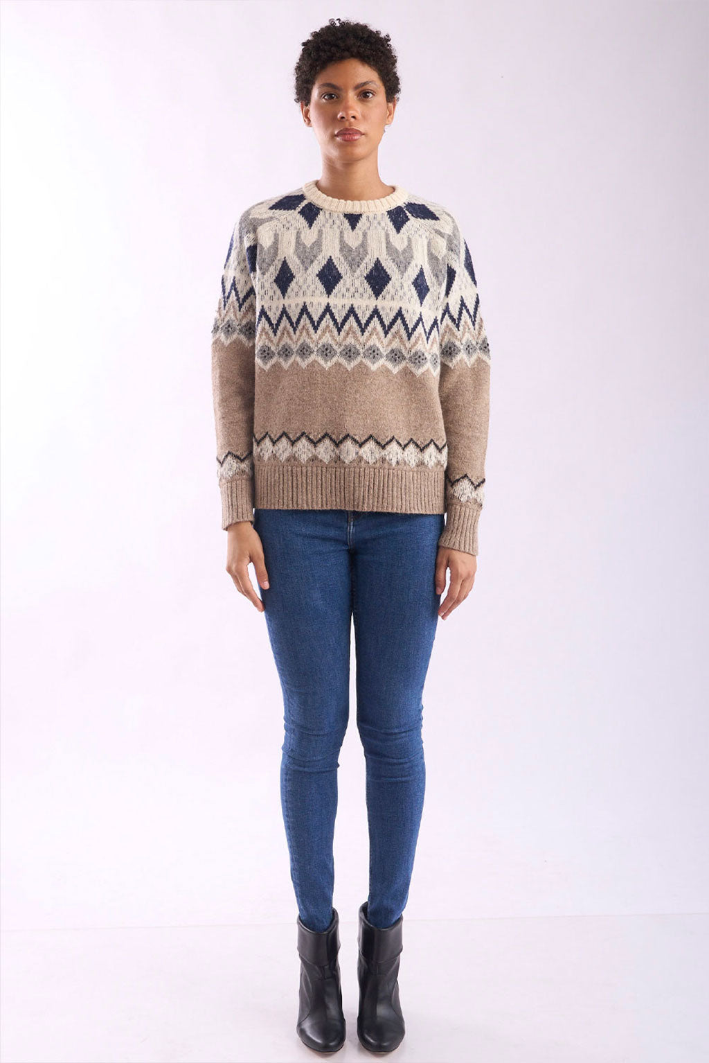 Mika Crew-Neck Baby Alpaca Sweater