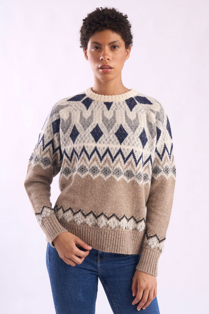 Mika Crew-Neck Baby Alpaca Sweater
