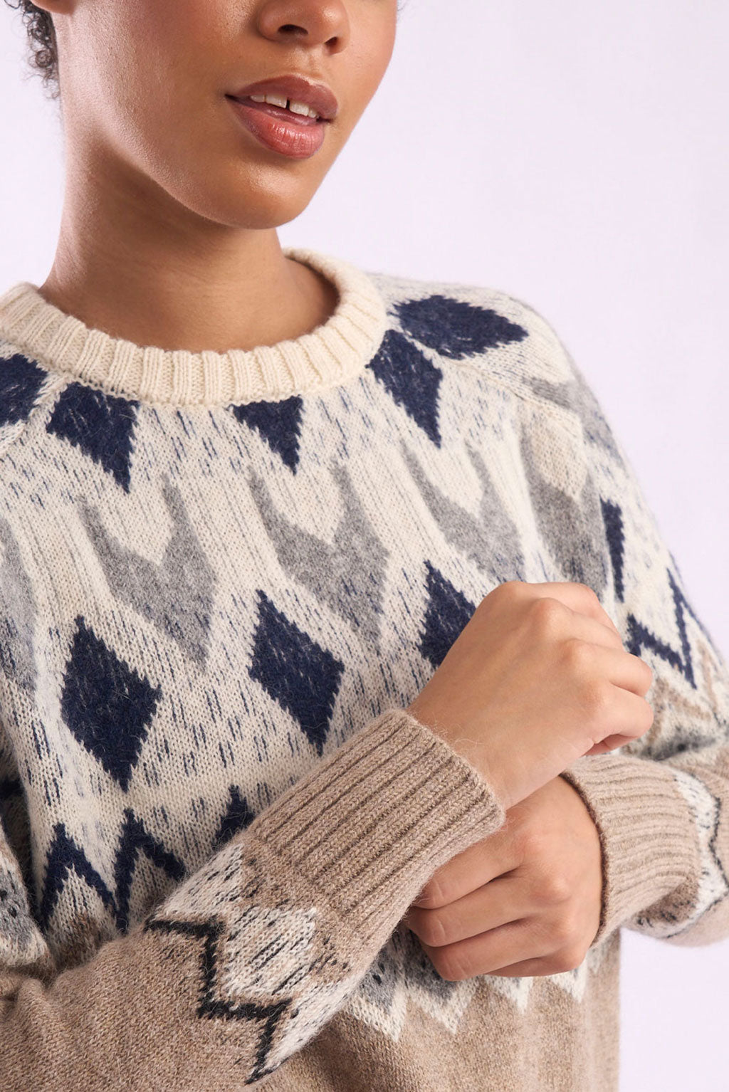 Mika Crew-Neck Baby Alpaca Sweater