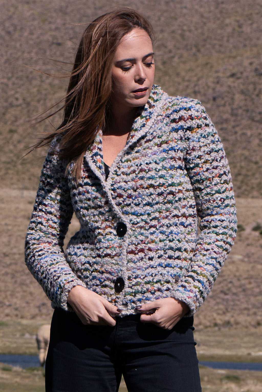 Milena Multicolor Alpaca Cardigan