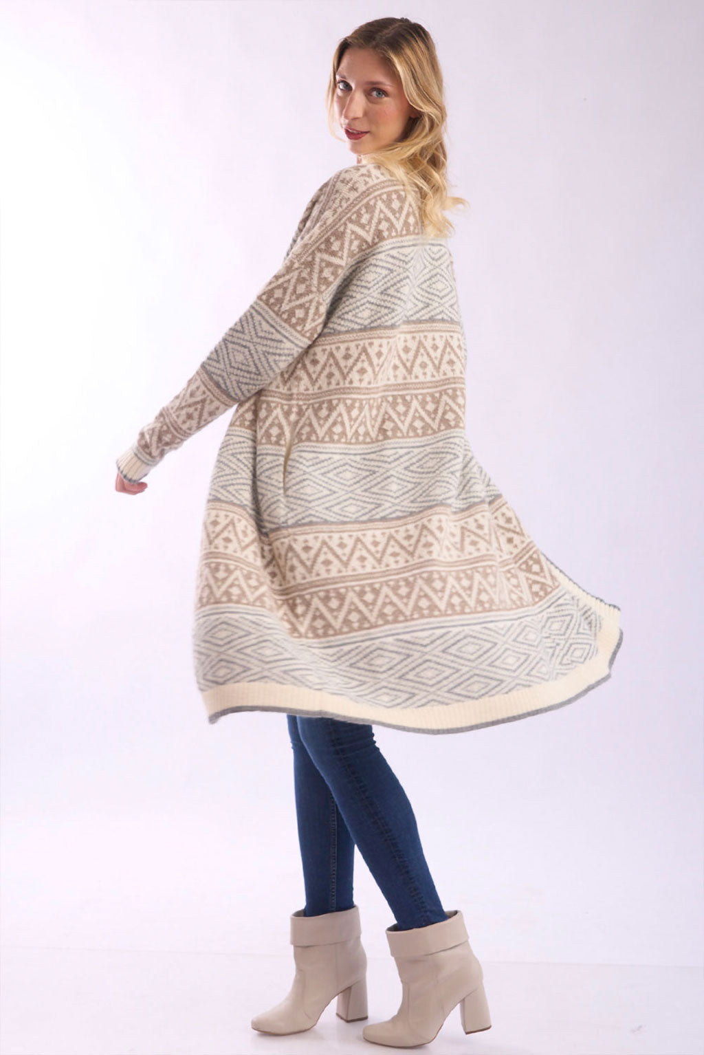 Myra Long Baby Alpaca Cardigan