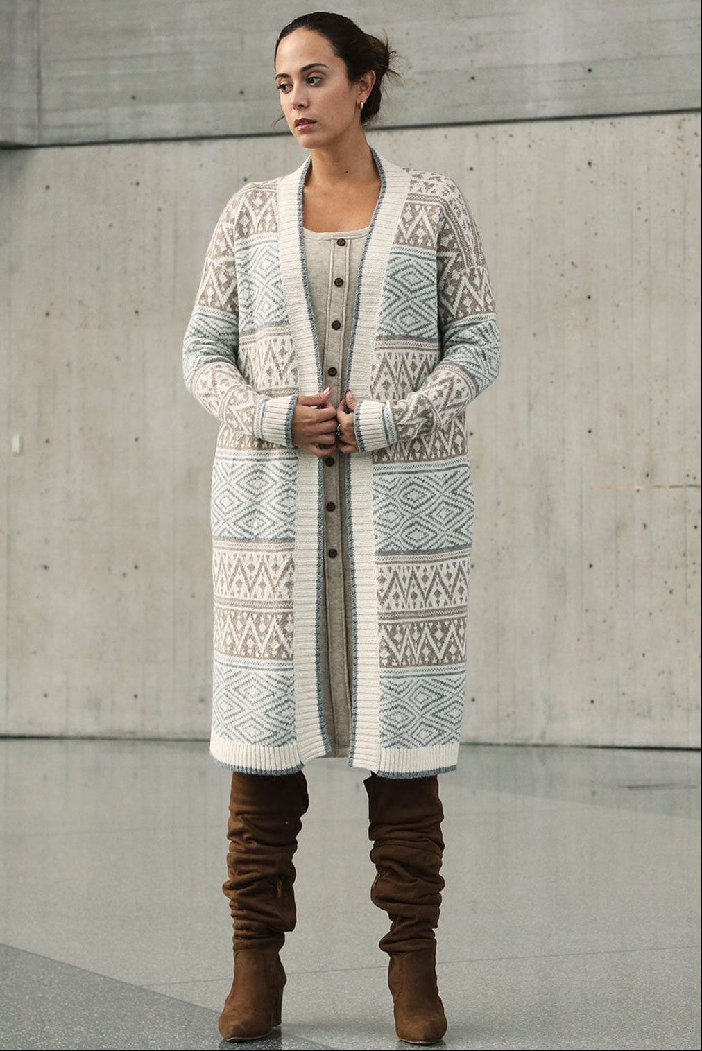 Myra Long Baby Alpaca Cardigan