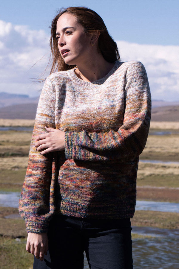 Pisac Alpaca Sweater — mustard alpaca by Kero